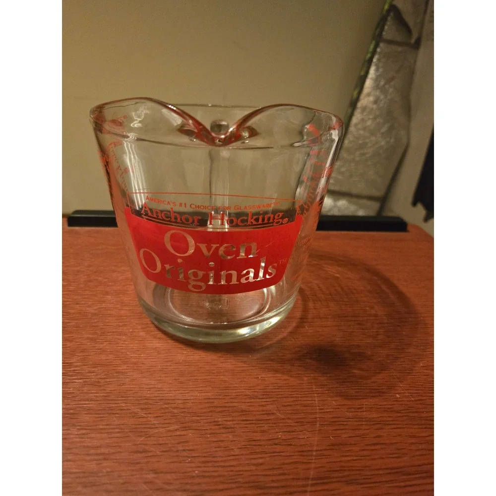 Anchor Hocking Oven Originals Glass Measuring Cup 4 Cup 1 Quart 1 Liter Clear